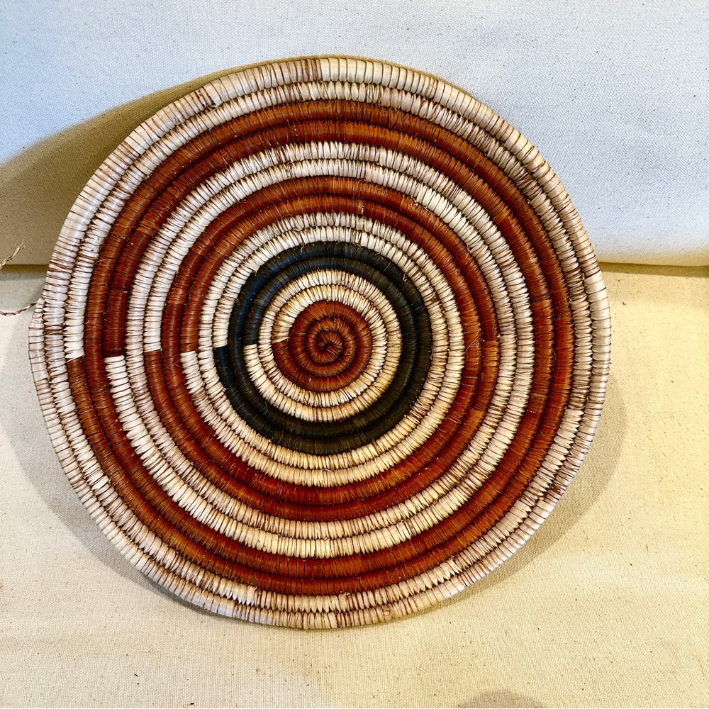 NWT Zambia, Africa Handmade Basket. Made by the Lozi people of southern Africa